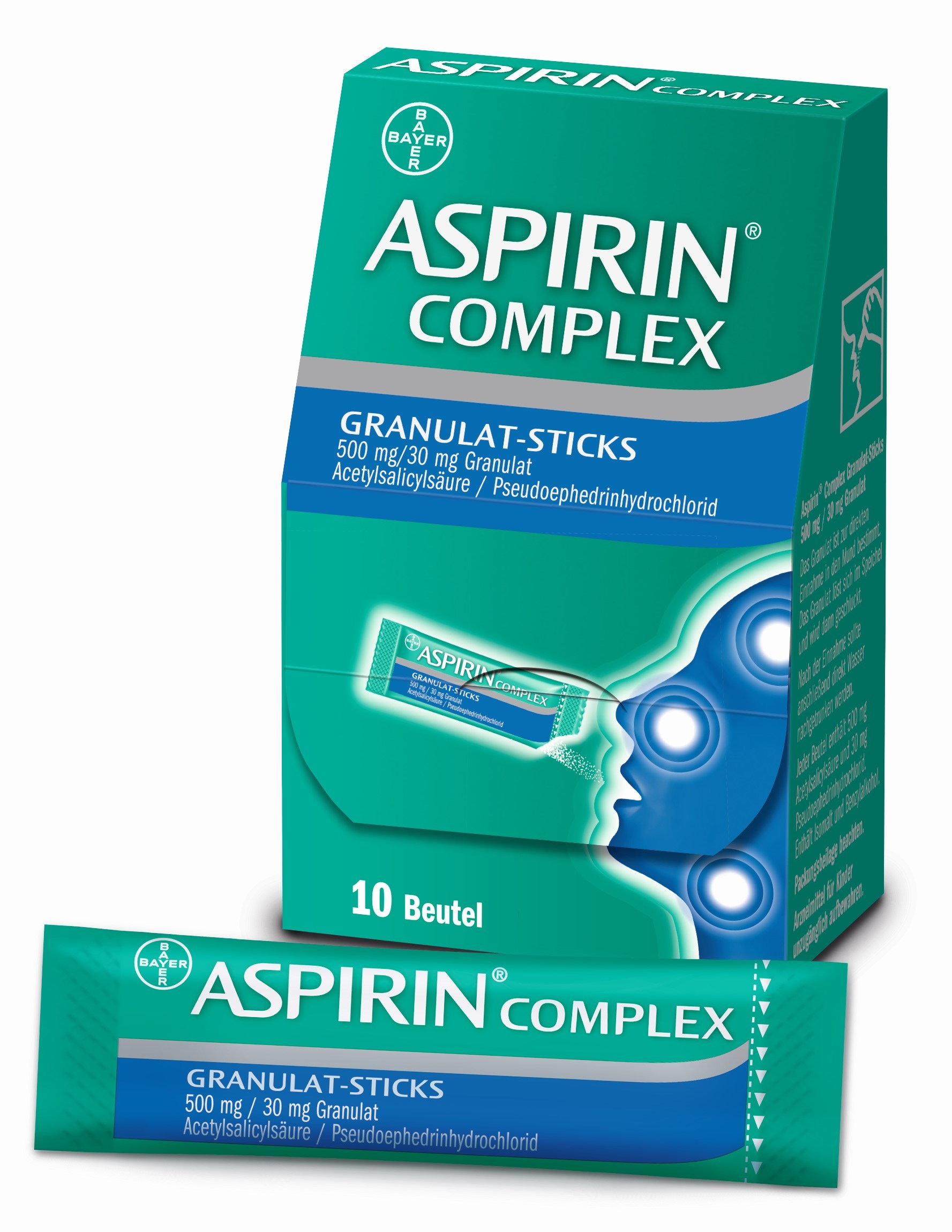 Neu Aspirin® Complex GranulatSticks Direkte Hilfe bei Erkältung